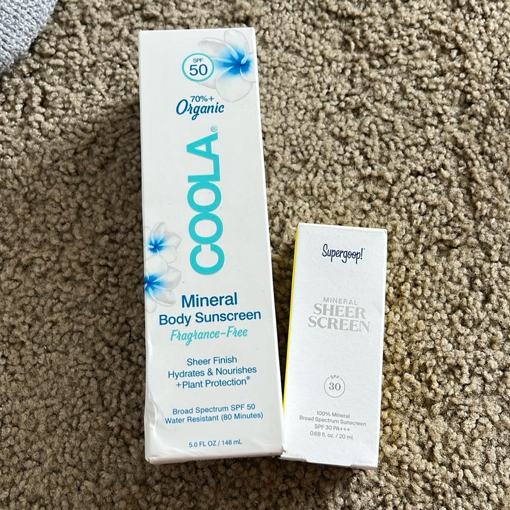 Coola & Supergoop Travel Sunscreen, new
